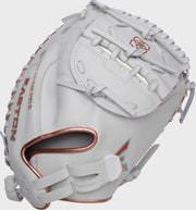 Easton Elite Series Jen Schroeder Catchers Mitt 33-Inch Softball Glove - Left Hand Thrower - White