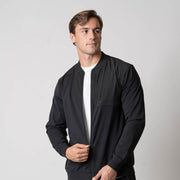 Men's Warm Up Full Zip Jacket (Black) - M