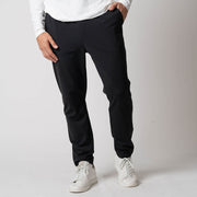 Men's Warm Up Tapereded Pants (Black) - L