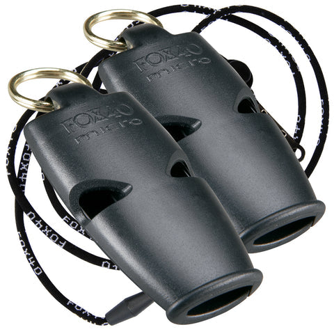 Micro 2-Pack W/ 2 Breakaway Lanyards - BLACK + BLACK