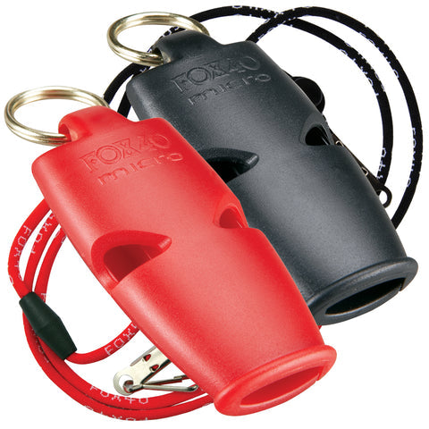 Micro 2-Pack W/ 2 Breakaway Lanyards - BLACK + RED