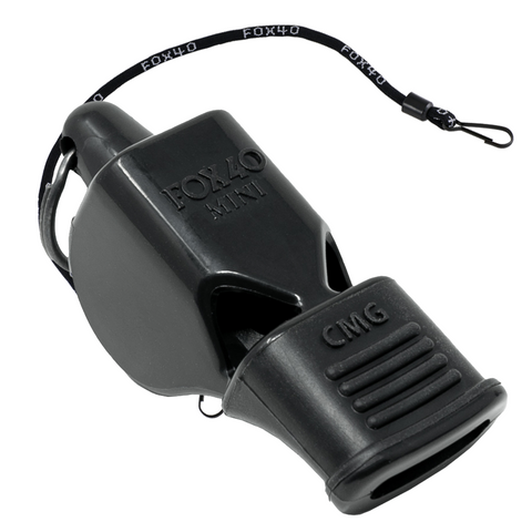 Mini CMG Official W/ 9" Lanyard Whistle - BLACK