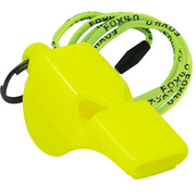Mini Safety W/ Breakaway Lanyard Whistle - NEON YELLOW