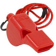 Mini Safety W/ Breakaway Lanyard Whistle - RED