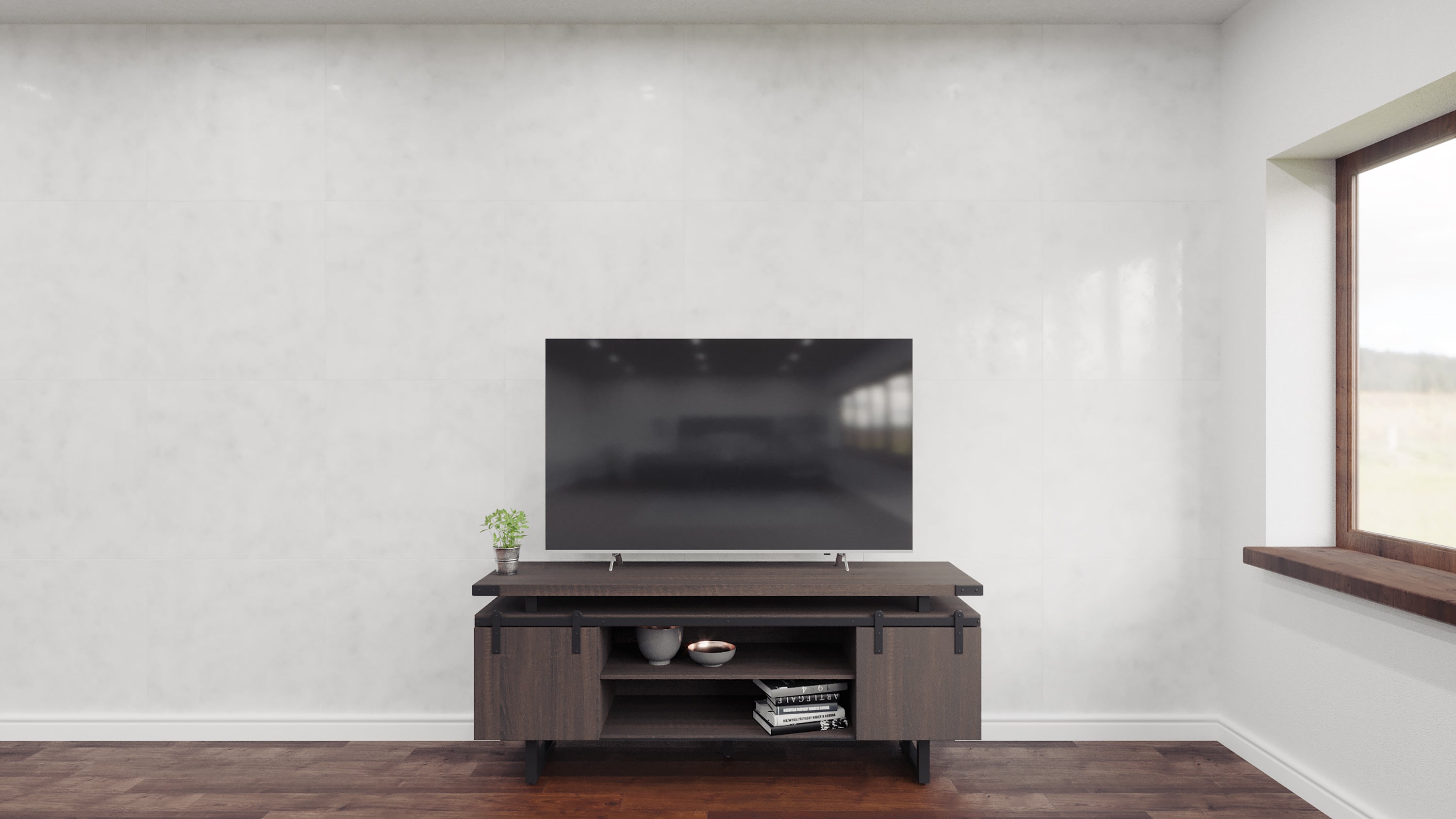 Mirella Low Wall Cabinet Wood