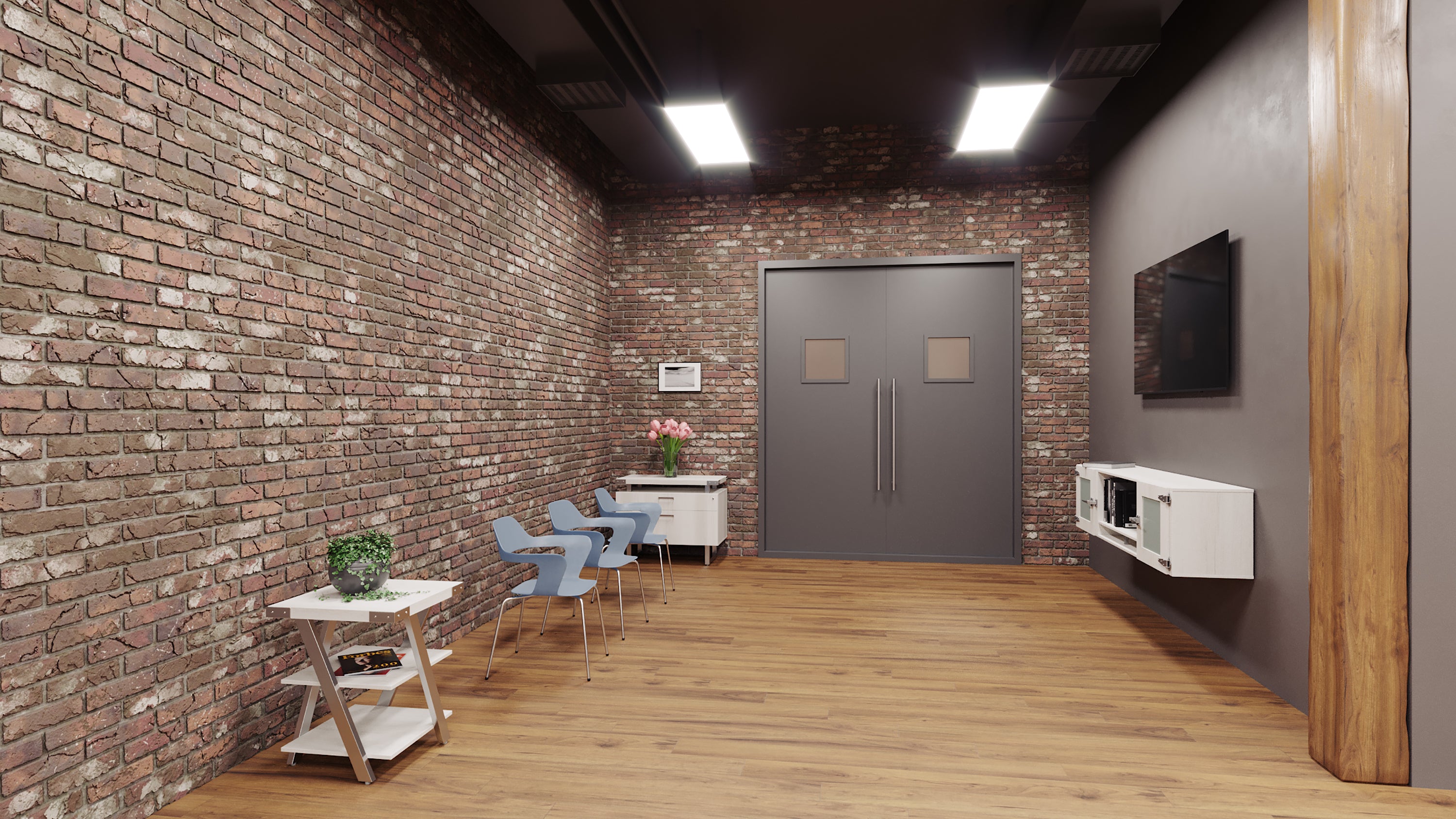 Mirella Hutch Gls Hinged Doors