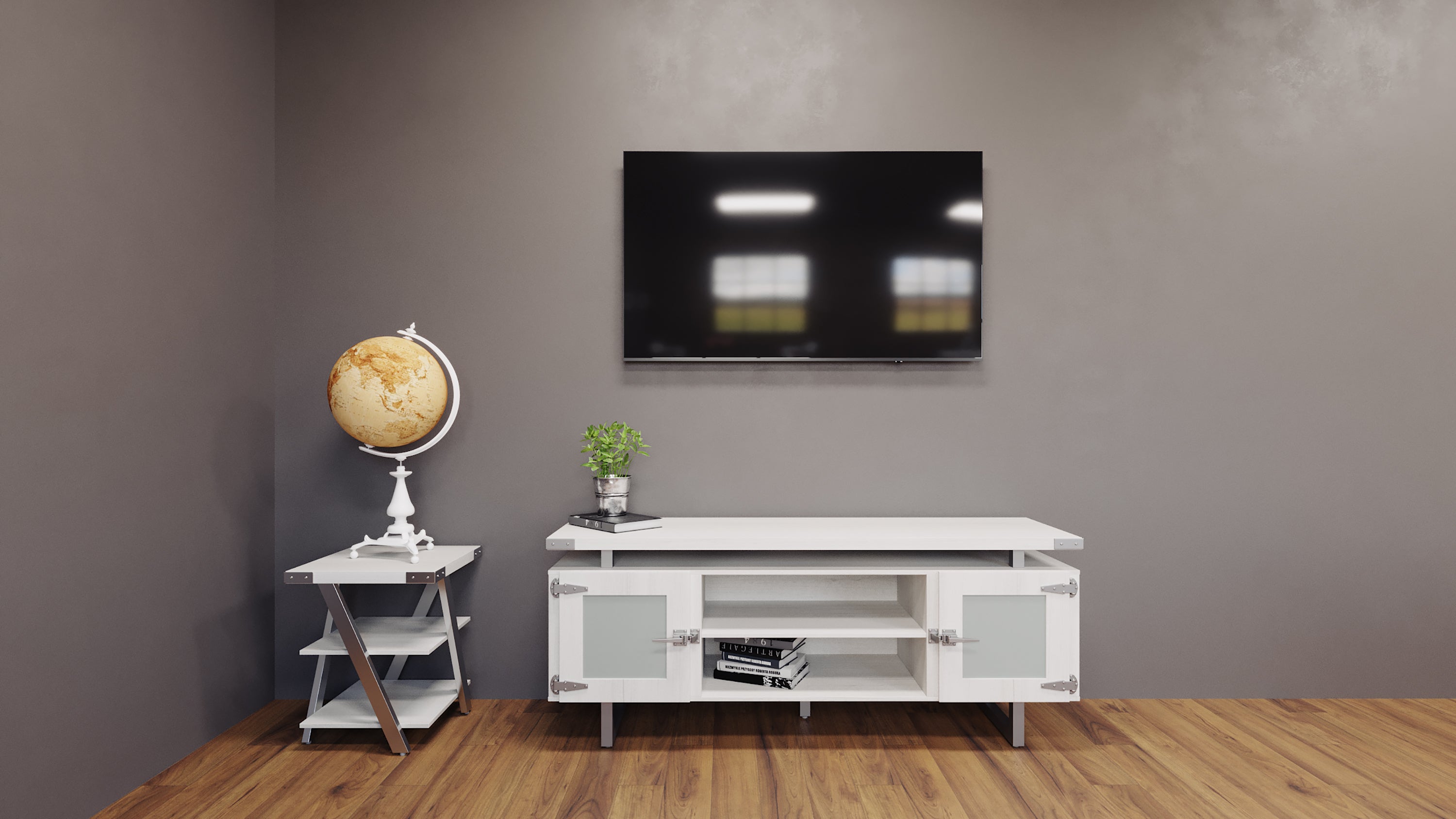 Mirella Low Wall Cabinet Glass