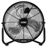EZ CHILL EZ Chill 14-inch High-Velocity 3-Speed Floor Fan - Black