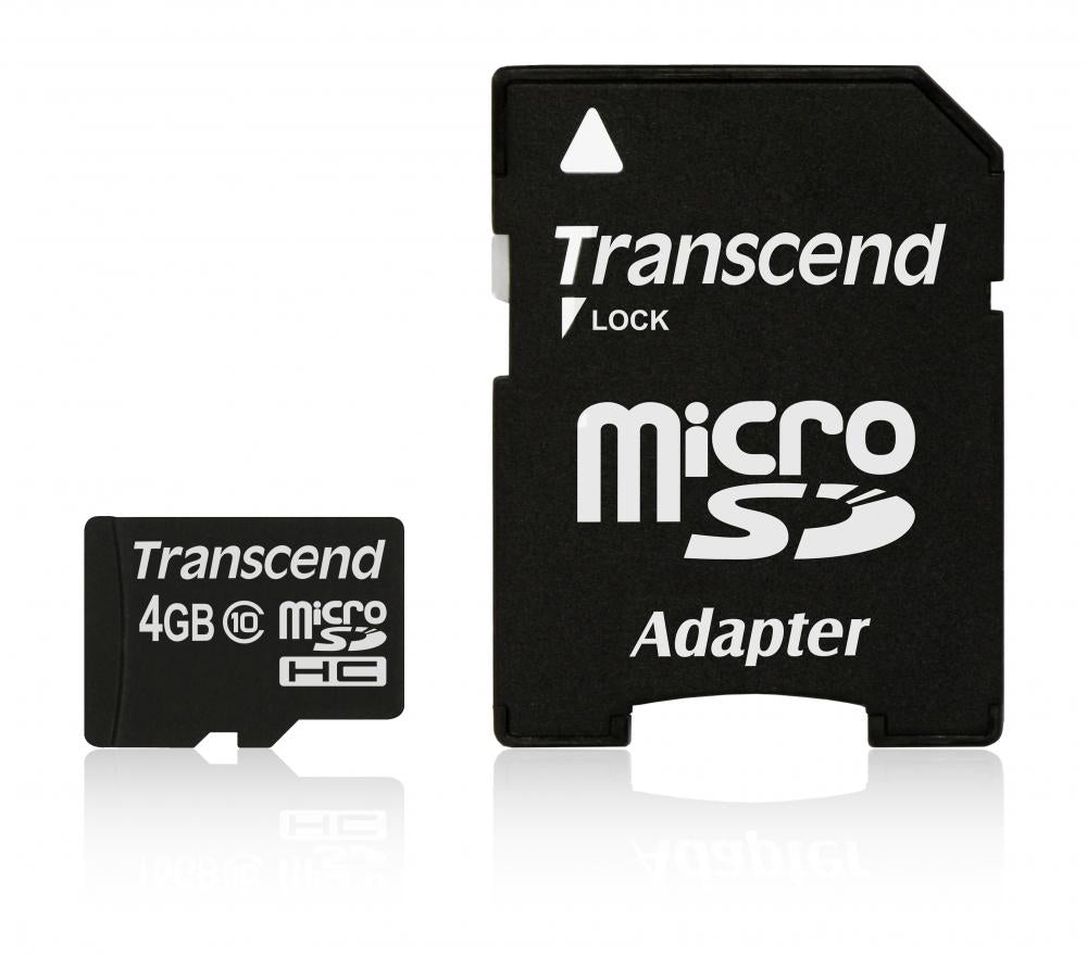 Transcend microSDHC 4GB Class10 Ultra Speed 133x with SD Adapter
