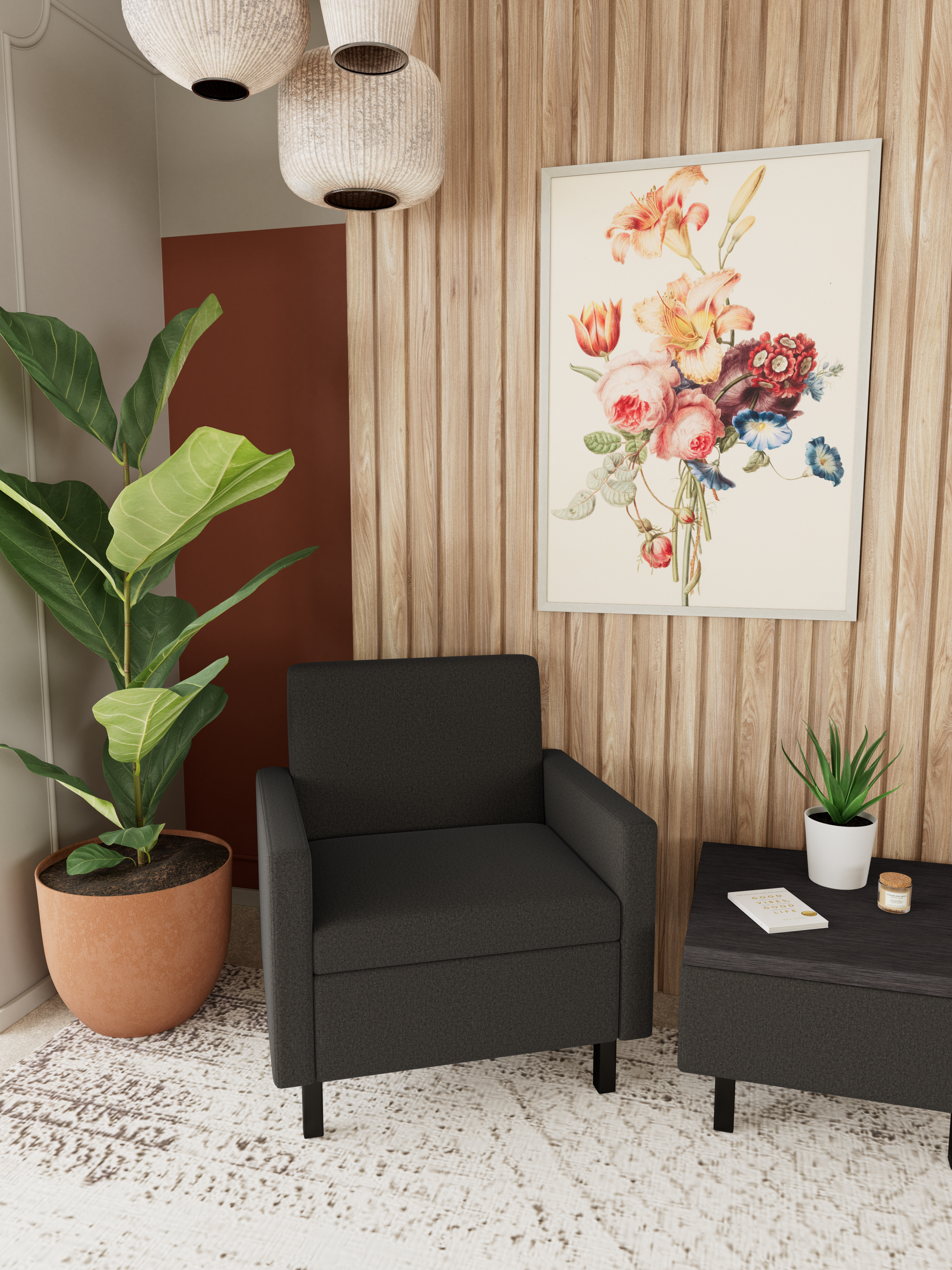 Movvi Single Seat Both Arms