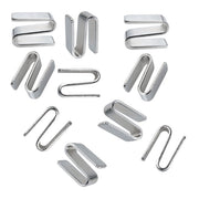 OfficeSource  N-Shaped Chrome Connector for Wire Racks - Pack of 10 - Chrome