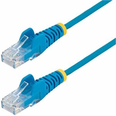 StarTech.com - StarTech 2ft Blue Slim CAT6 Ethernet Cable, Snagless RJ45, LSZH, 28AWG Pure Bare Copper, Slim Network Patch Cable/Cord