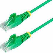 2ft Green Slim CAT6 Ethernet Cable, Snagless RJ45, 28AWG Bare Copper, LSZH