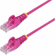 2ft Pink Slim CAT6 Ethernet Cable, Snagless RJ45, 28AWG Bare Copper, LSZH