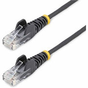 5ft Black Slim Cat6 Ethernet Cable, Snagless, 100w Poe, Utp, Lszh, 28awg Bare Co