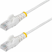 5ft White Slim Cat6 Ethernet Cable, Snagless, 100w Poe, Utp, Lszh, 28awg Bare Co