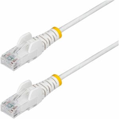 StarTech.com - 9in White Slim CAT6 Ethernet Cable, Snagless RJ45, LSZH, 28AWG Pure Copper