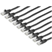 StarTech 15 Ft. CAT6 Cable - 10 Pack - BlackCAT6 Patch Cable - Snagless RJ45 Connectors - Category 6 Cable - 24 AWG [N6PATCH15BK10PK] (240924)