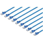 StarTech.com - 1 Ft CAT6 Ethernet Cable - 10 Pack - Blue - Snagless RJ45 - 24 AWG - UTP (N6PATCH1BL10PK)