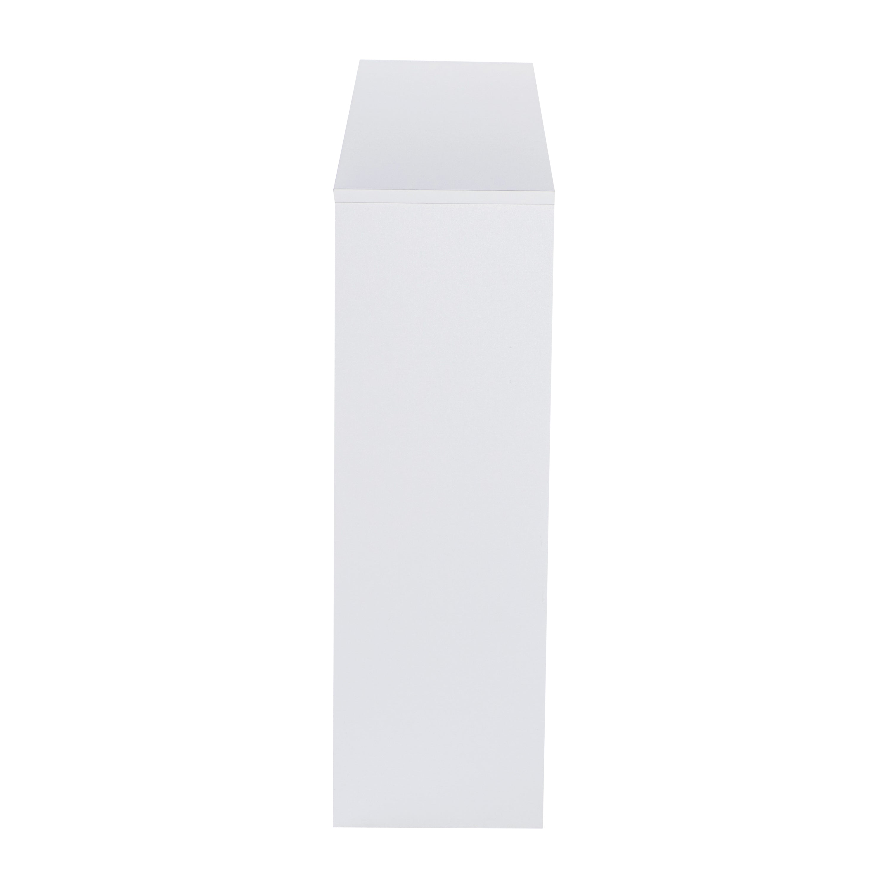 Lotus Desktop Bookshelf Storage Organizer with Multiple Cubbies in White