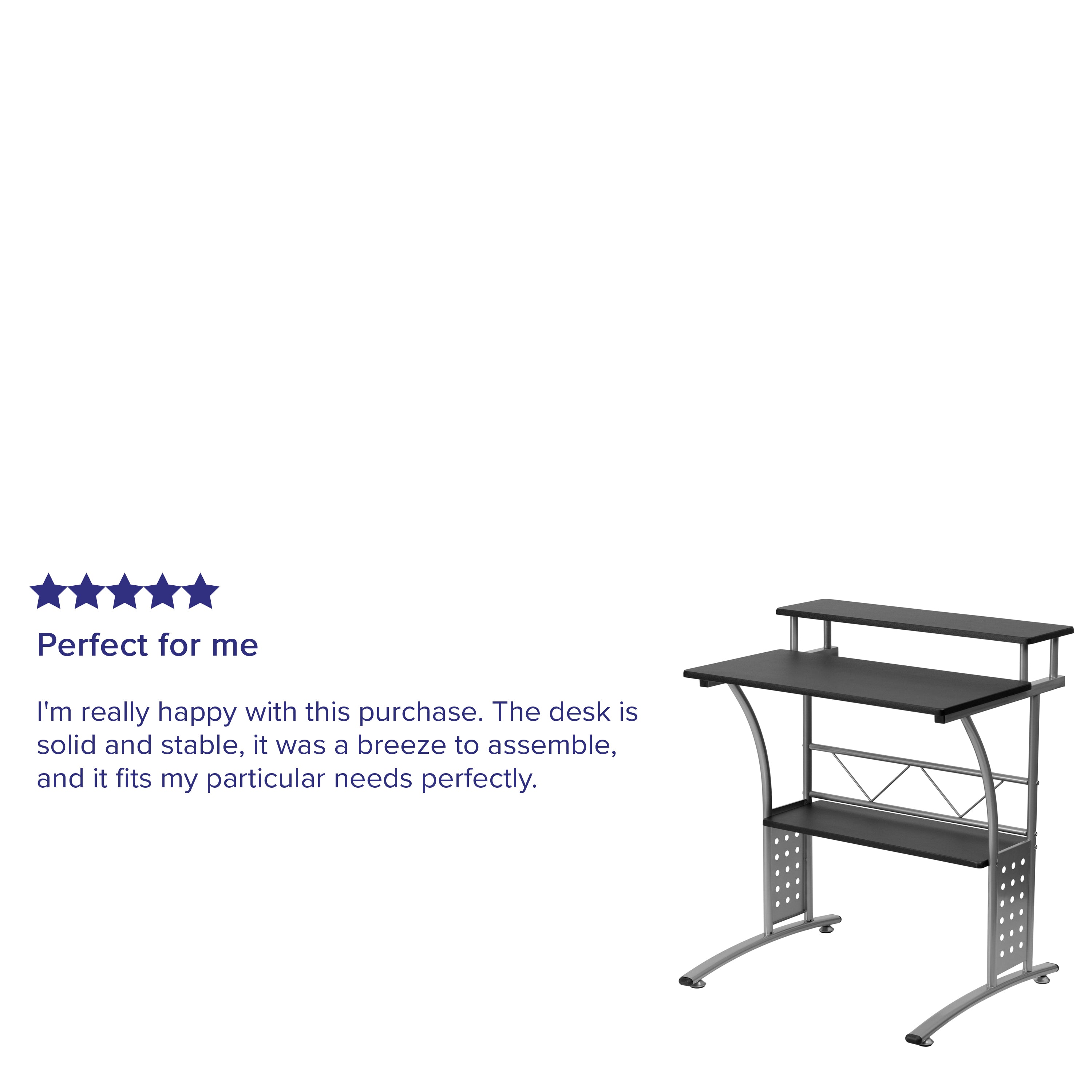Clifton Black Computer Desk