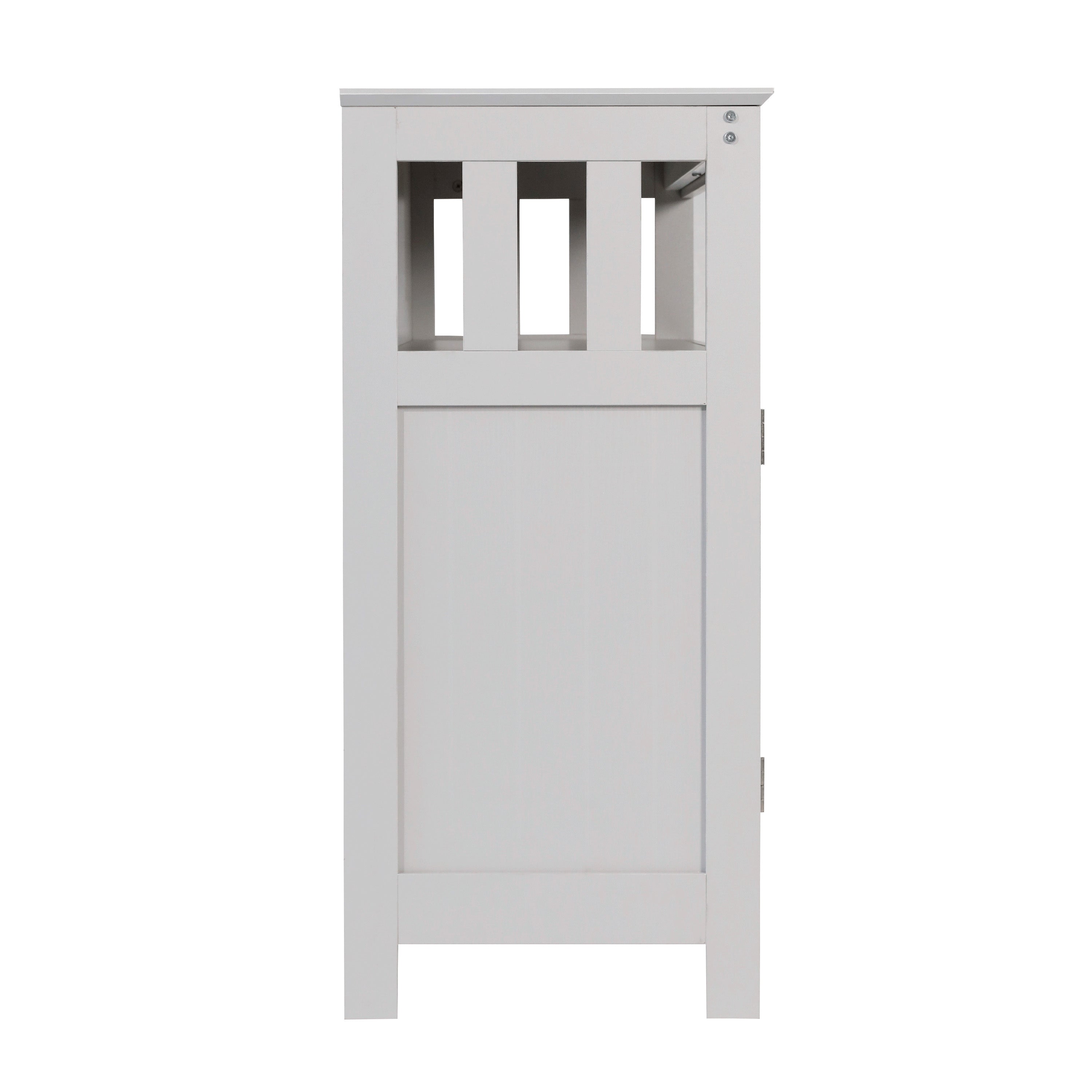 Mayfield 40" Classic Buffet and Sideboard with Double Door Storage Cabinet and Open Storage Shelf in Gray