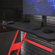 Fisher Black Mega Size Extended Gaming Mouse Pad with Anti-Slip Rubber Base and Micro Weave Top, Large Home Office Desk Mat, 45.75"W x 23.5"D x .125"H