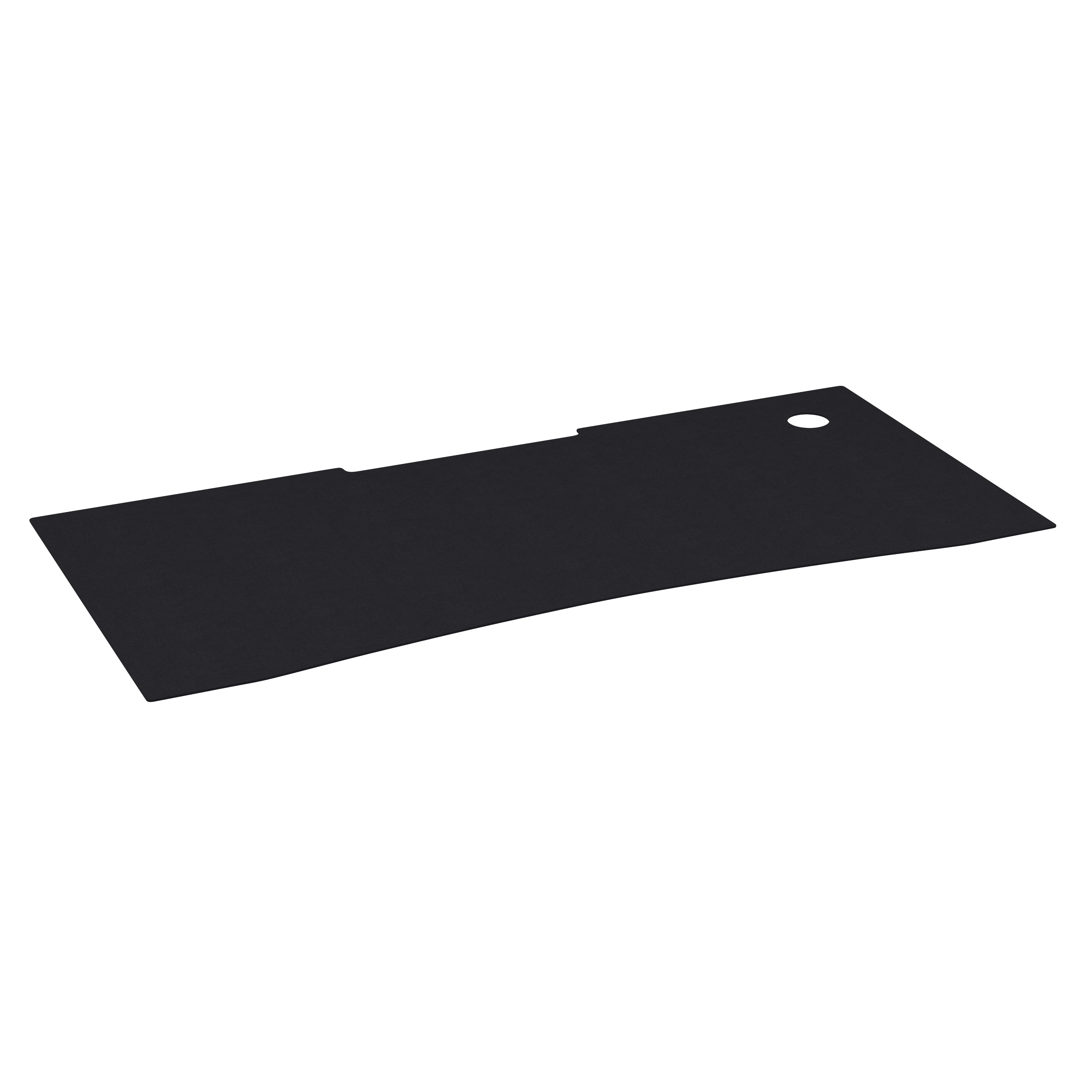 Mallot Black Mega Size Extended Gaming Mouse Pad with Anti-Slip Rubber Base & Micro Weave Top, Large Home Office Desk Mat, 45.75"W x 23.75"D x .125"H