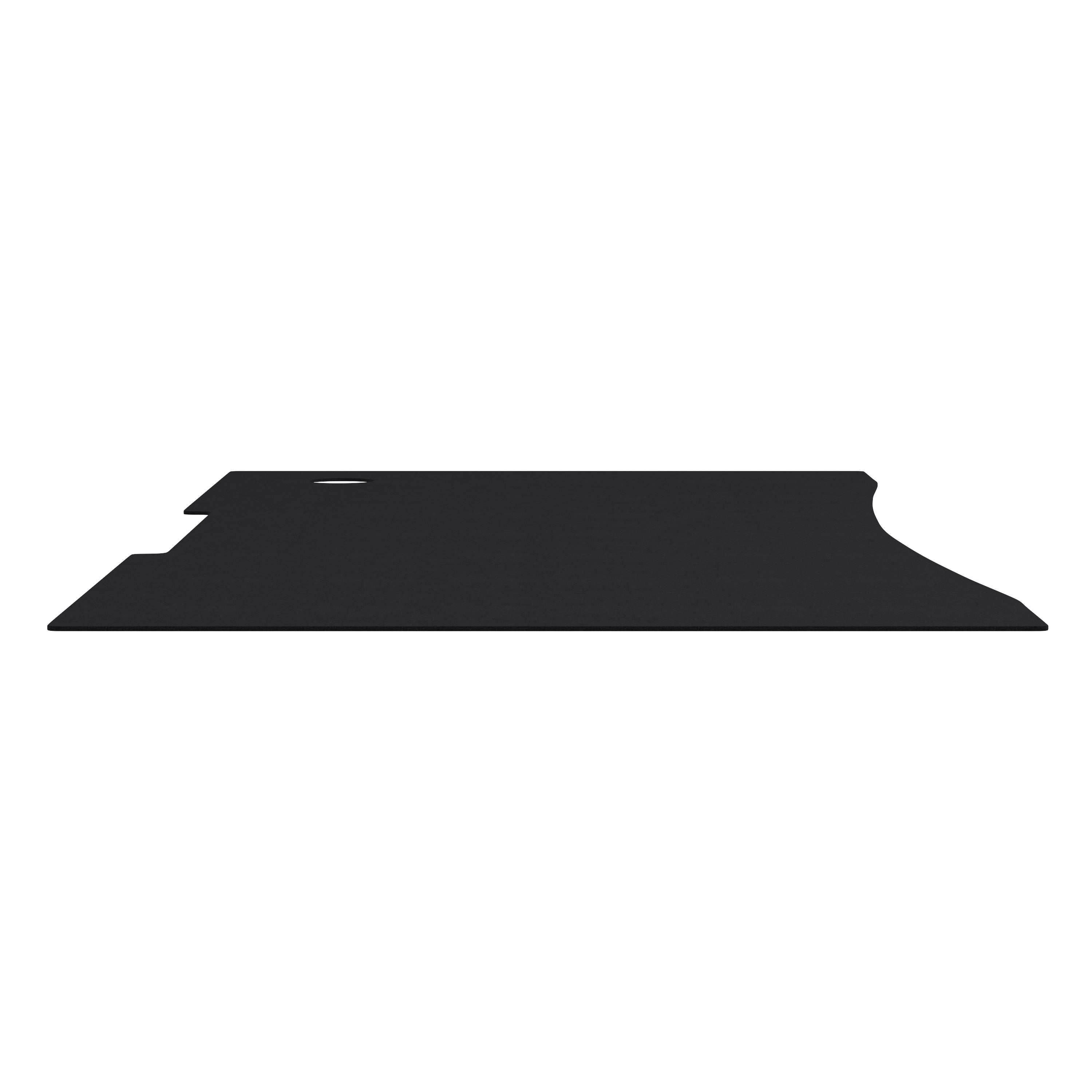 Mallot Black Mega Size Extended Gaming Mouse Pad with Anti-Slip Rubber Base & Micro Weave Top, Large Home Office Desk Mat, 45.75"W x 23.75"D x .125"H
