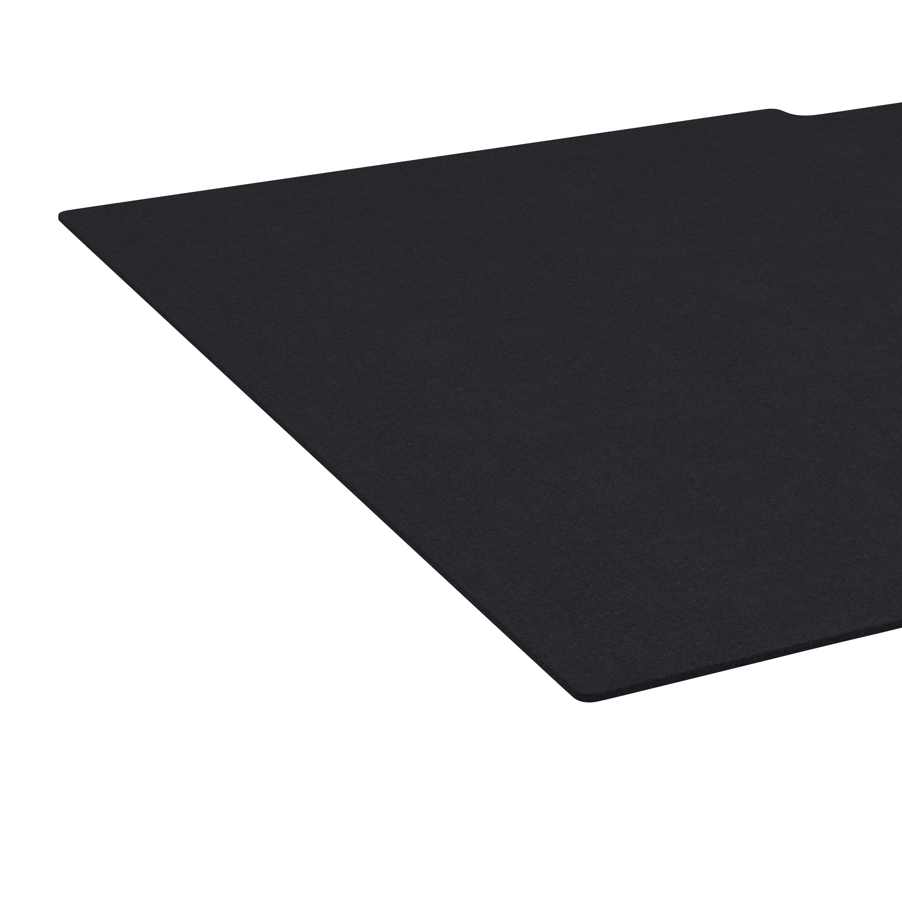 Mallot Black Mega Size Extended Gaming Mouse Pad with Anti-Slip Rubber Base & Micro Weave Top, Large Home Office Desk Mat, 45.75"W x 23.75"D x .125"H