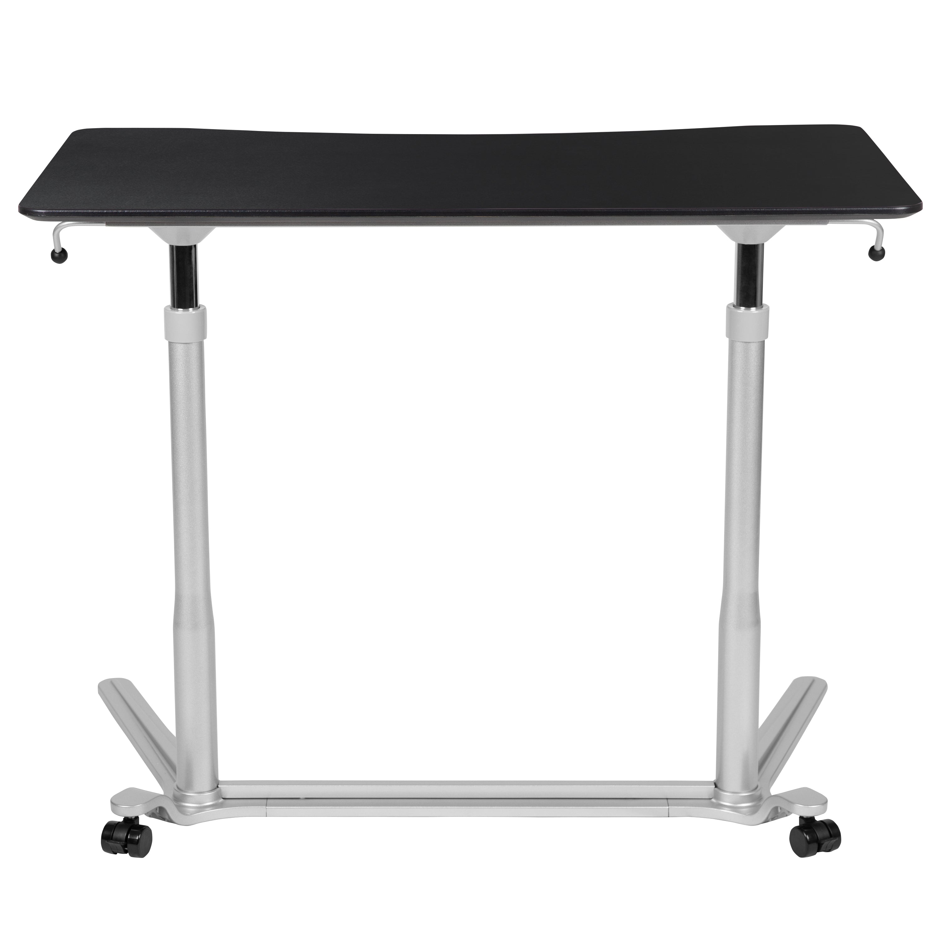 Merritt Sit-Down, Stand-Up Black Computer Ergonomic Desk with 37.375"W Top (Adjustable Range 29" - 40.75")