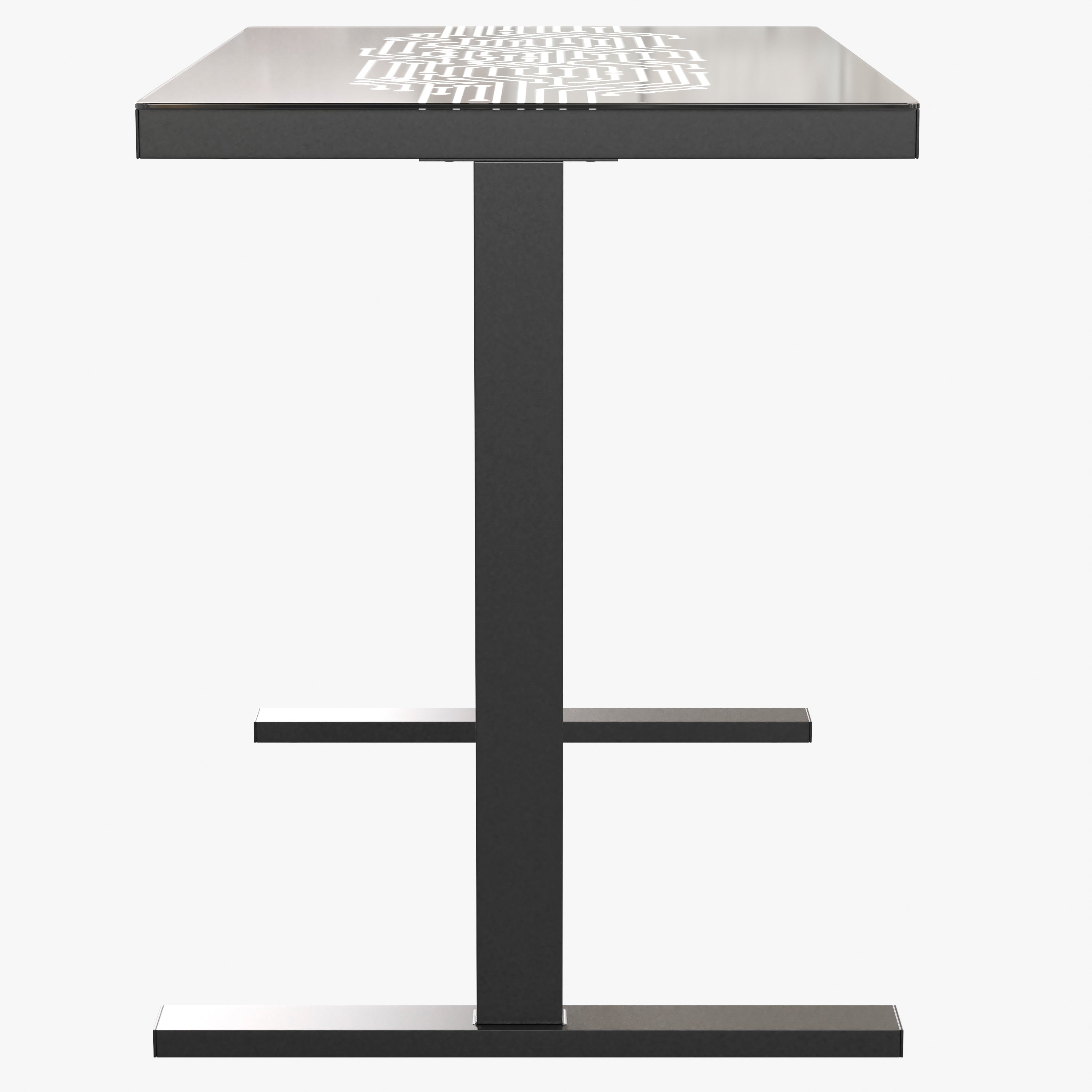 Shan 43" Commercial Grade Gaming Desk with LED Lights, Tempered Glass Desktop, Home or Office Computer Table, Steel Frame with LED Light Remote, Black