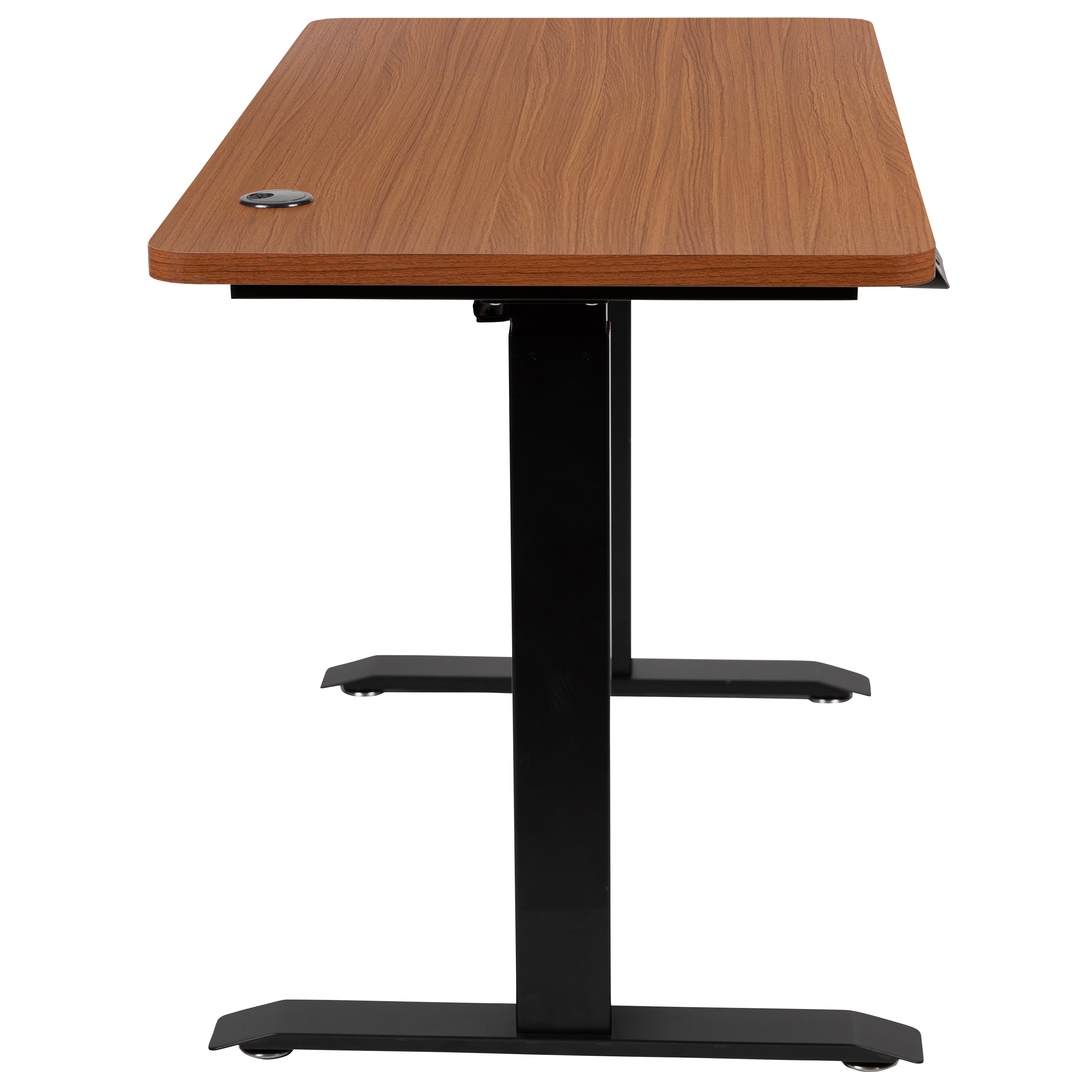 Tanner Electric Height Adjustable Standing Desk - Table Top 48" Wide - 24" Deep (Mahogany)