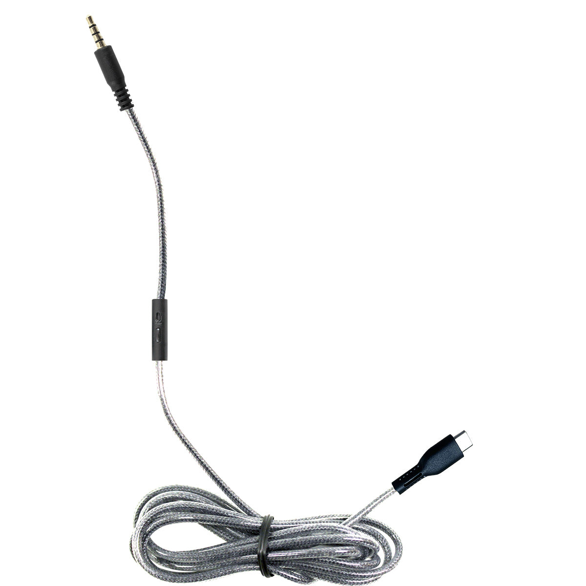 HamiltonBuhl® USB-C Headset Conversion Cable with In-Line Microphone Exclusively for NCHBC1 Deluxe Active Noise-Cancelling Headphone