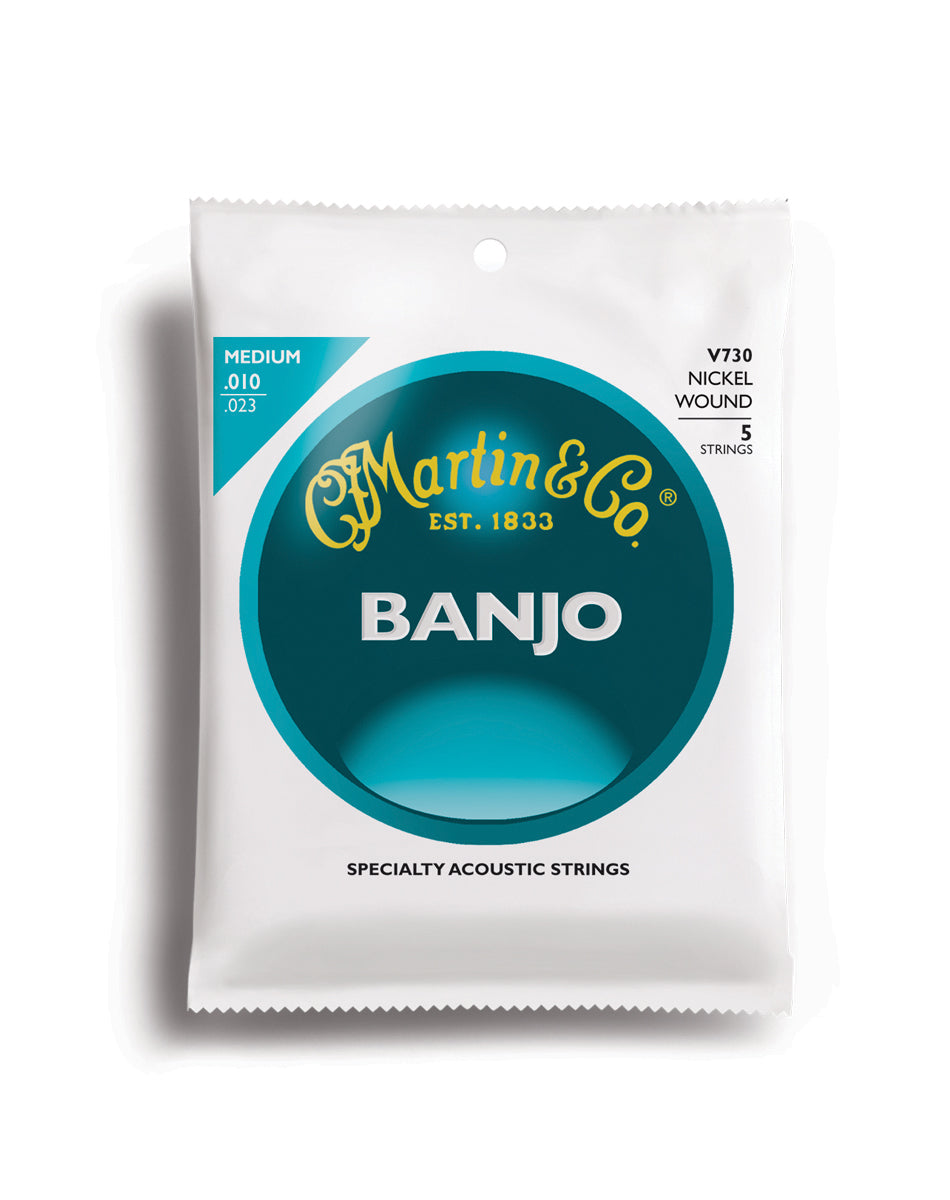 Martin V730 Vega Medium (5 String) Banjo Strings. 10-23