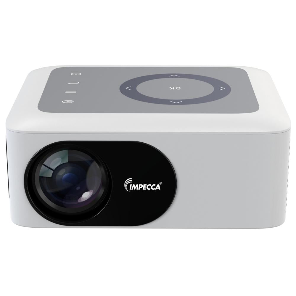 Impecca Impecca Portable Home Theater Projector, 80 ANSI Lumens, 720P, up to 120” (VP102W) - White