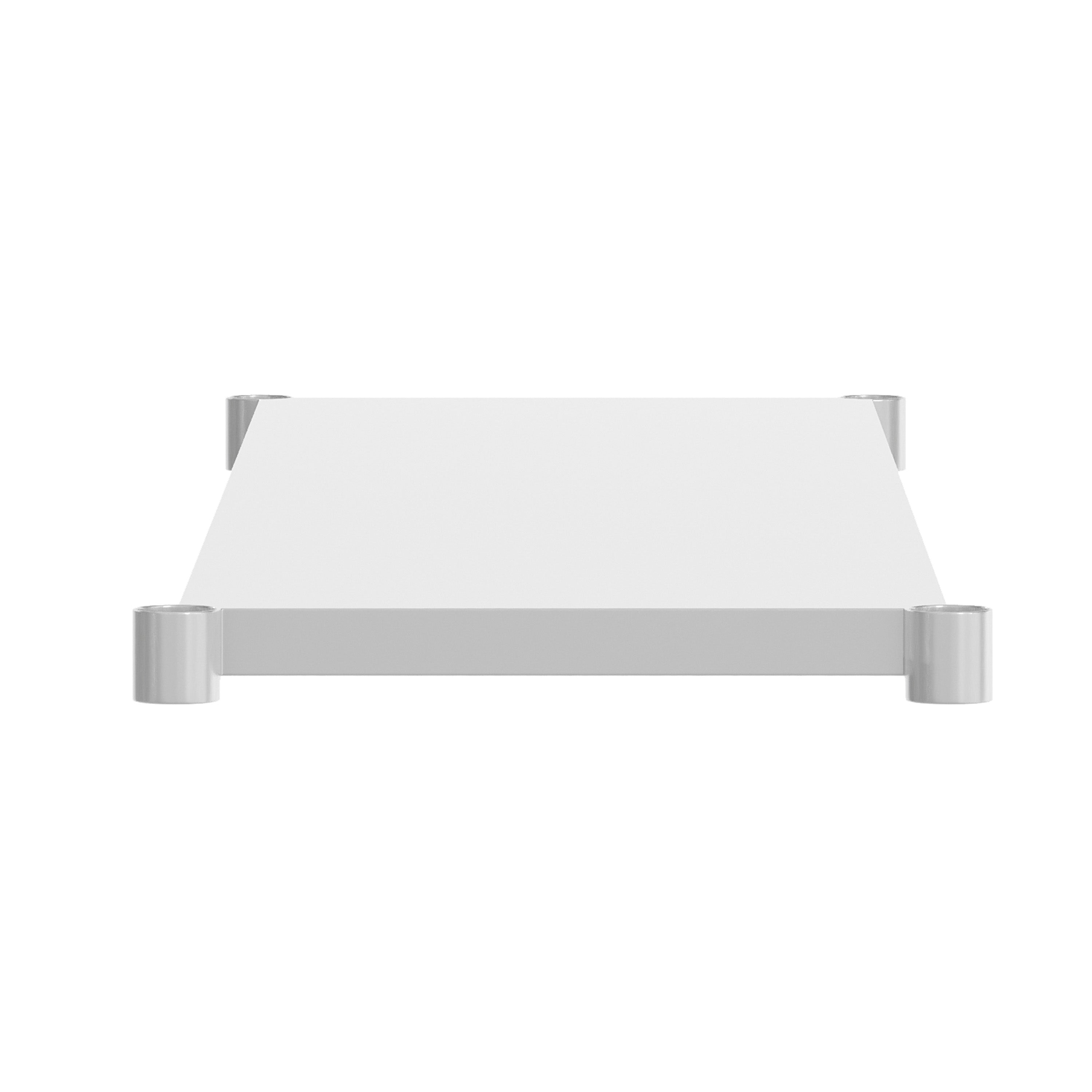 Woodford Galvanized Under Shelf for Prep and Work Tables - Adjustable Lower Shelf for 24" x 72" Stainless Steel Tables
