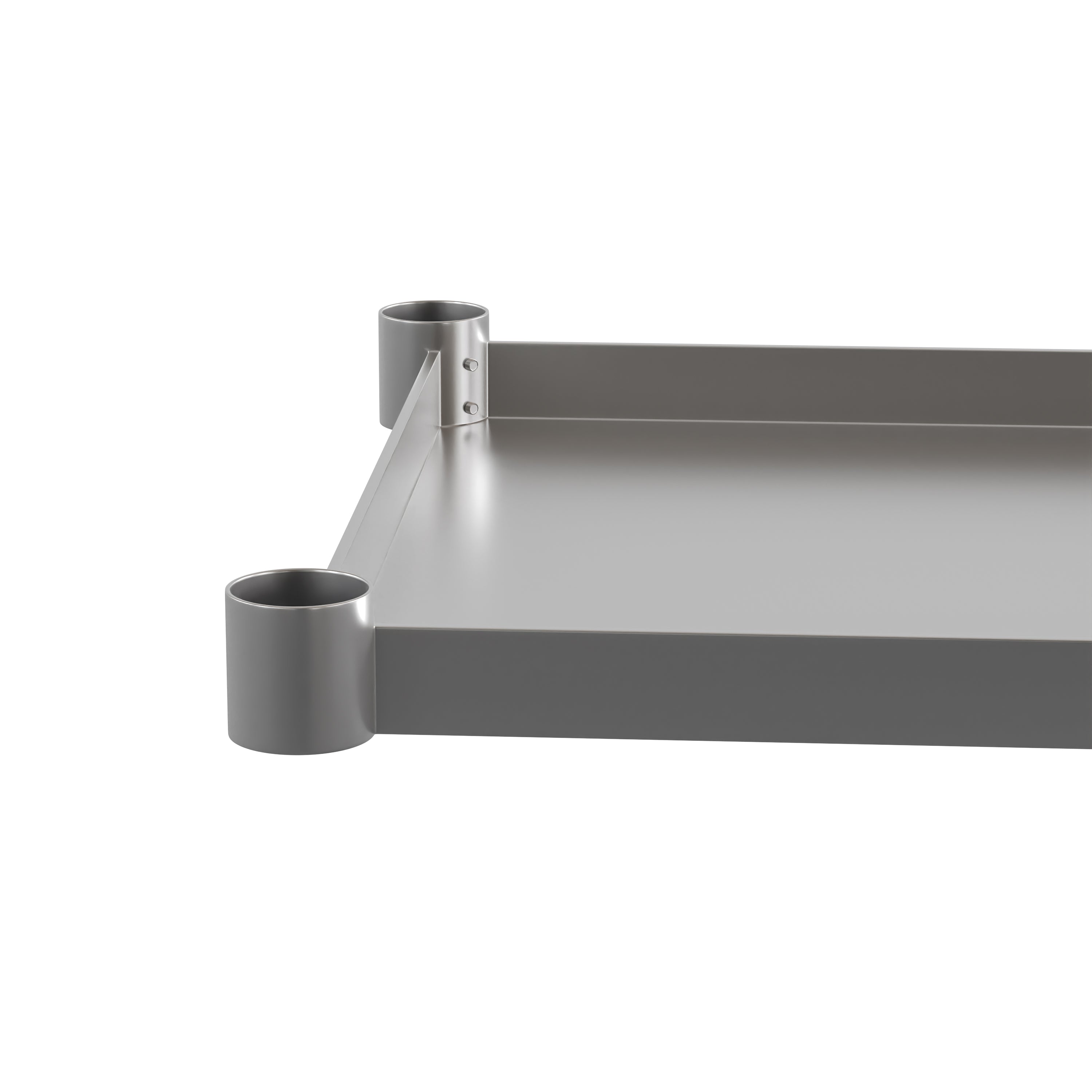 Woodford Galvanized Under Shelf for Prep and Work Tables - Adjustable Lower Shelf for 30" x 72" Stainless Steel Tables