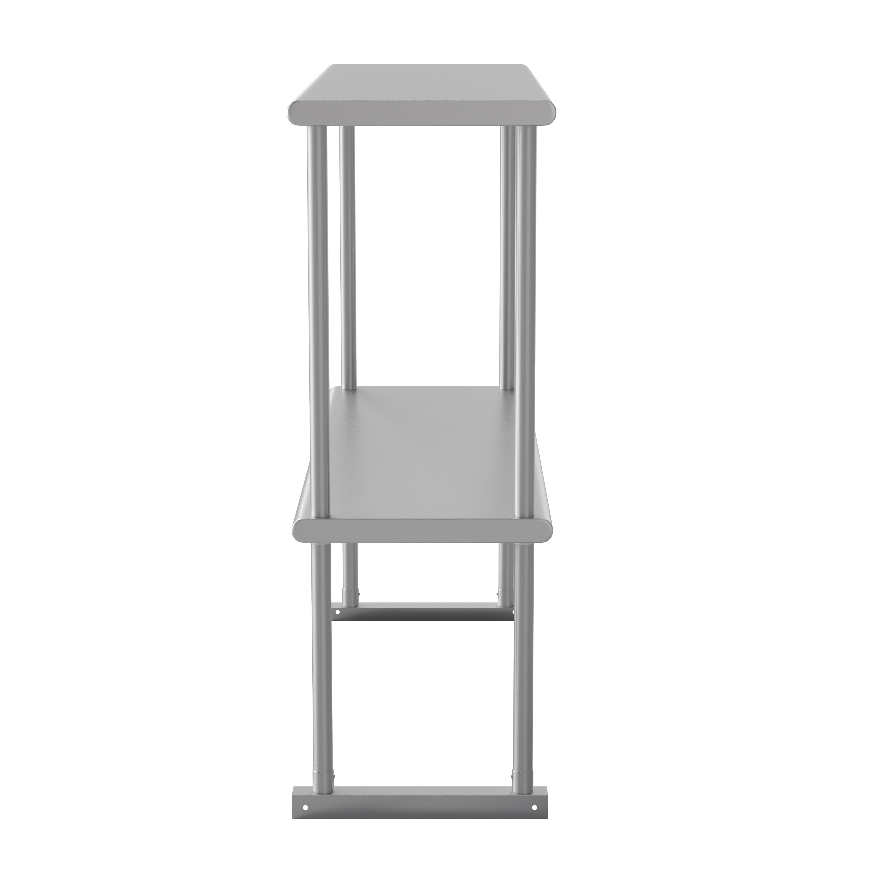 Reese Commercial Grade 430 Stainless Steel 18 Gauge NSF Certified 36" x 12" Metal Kitchen Double Overshelf