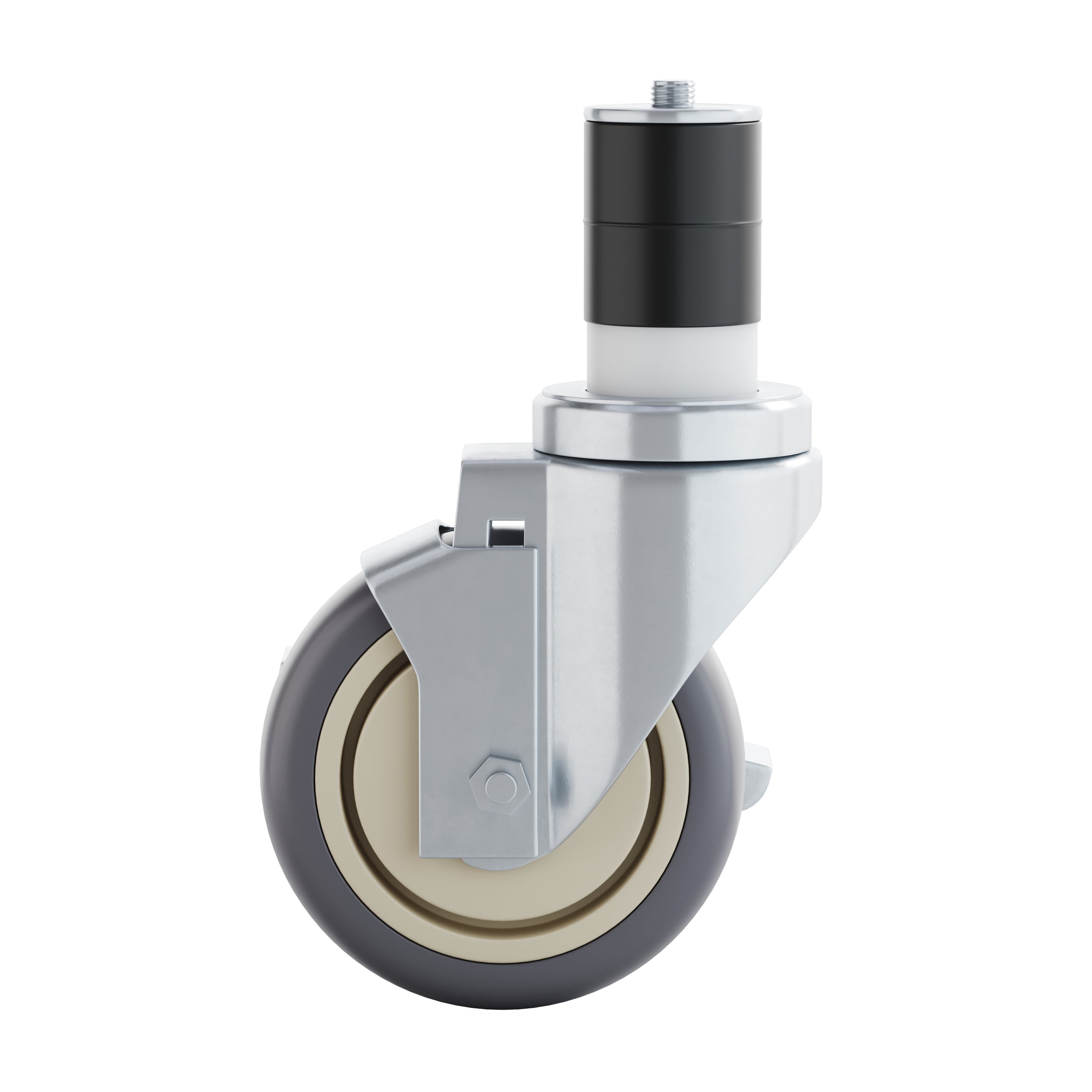Summit Set of 4 Commercial Grade Heavy Duty Kitchen Casters with 2 Swivel Casters and 2 Locking Casters