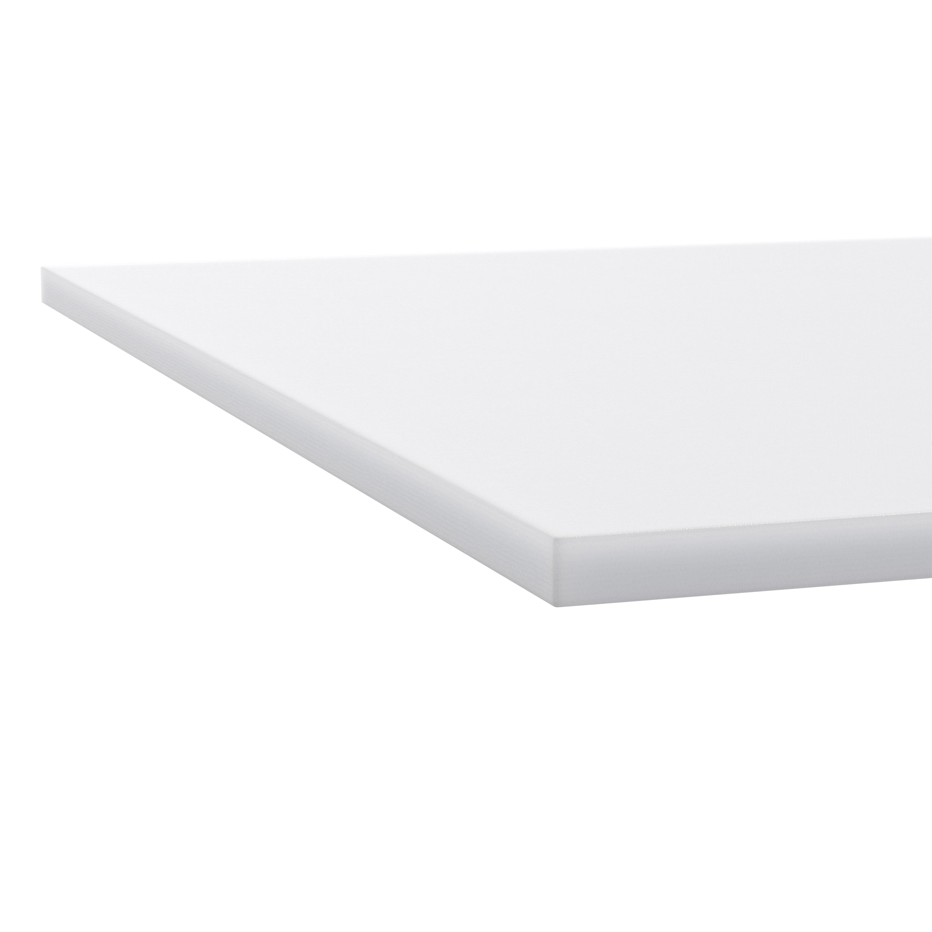 Denton Commercial Grade NSF Certified High-Pressure 0.75" Thick Poly Top Cutting Board with Brackets for Kitchen Tabletop