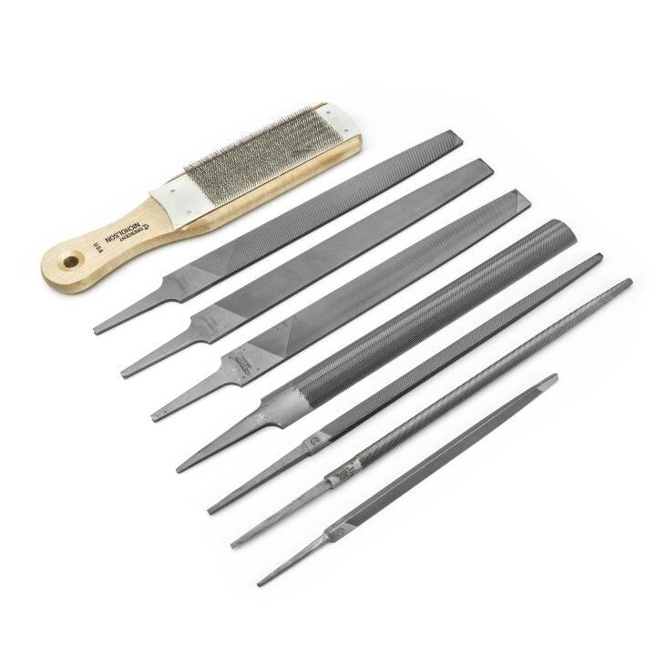 22025NNN Crescent Nicholson, Machinist File Set, Double Cut Single Cut