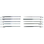 37029 Crescent Nicholson, Swiss File Assortment Set, Angled, 4 Inch, Steel