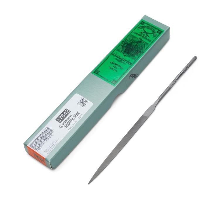 37842 Crescent Nicholson, Needle File, Cut Edges, 2, Flat, 6.25 Inch, Steel