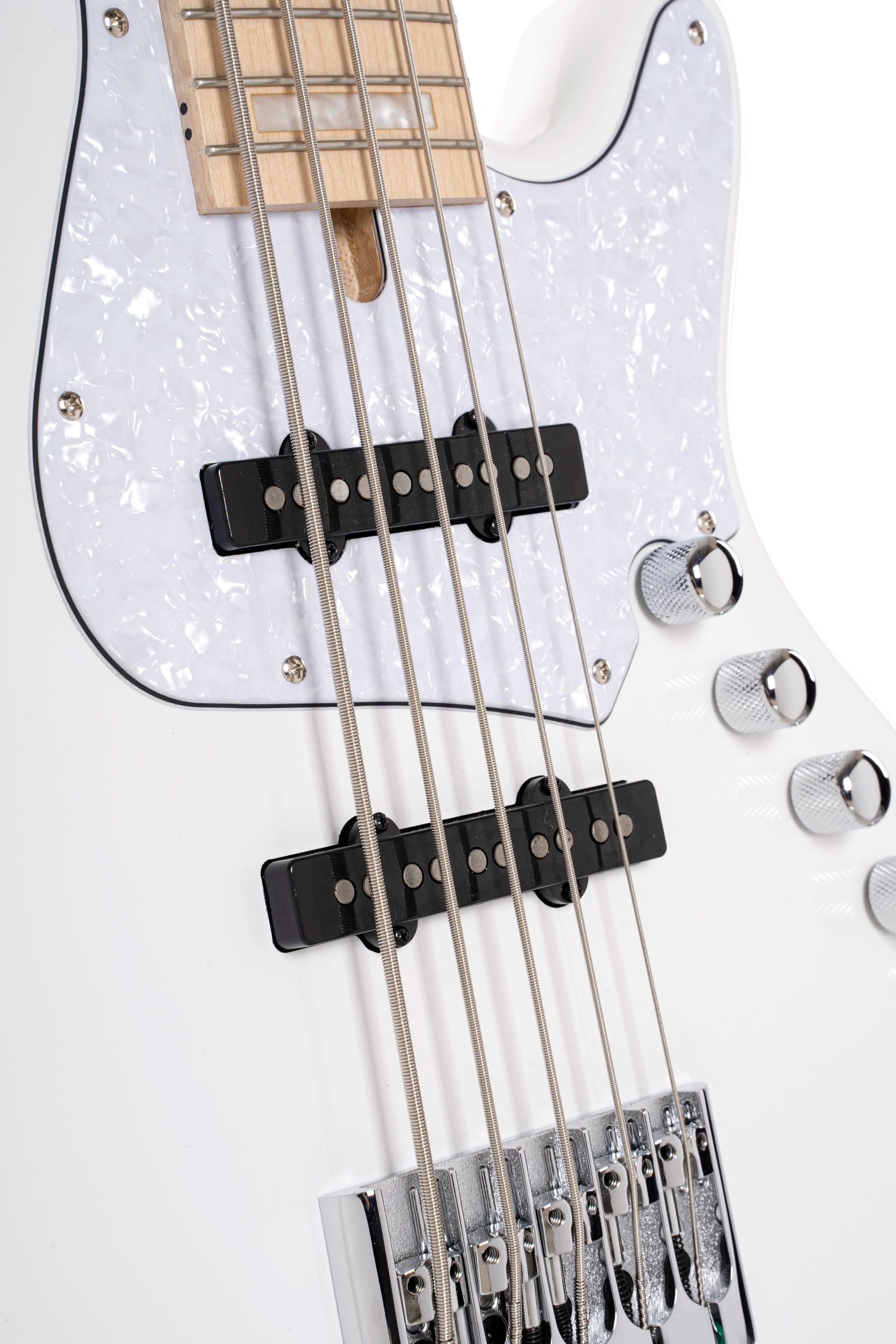 Cort NJS5WHT Elrick NJS-5 (5-String) Bass Guitar. White