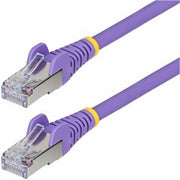 25ft Purple Cat6a Ethernet Cable, Snagless Rj45, 10g, 100w Poe, S/ftp, Lszh, 27a