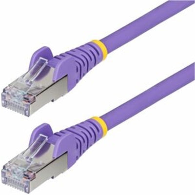 25ft Purple Cat6a Ethernet Cable, Snagless Rj45, 10g, 100w Poe, S/ftp, Lszh, 27a