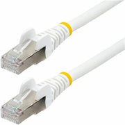 1ft Cat6a Ethernet Cable - White - Low Smoke Zero Halogen (lszh) - 10gbe 500mhz