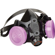 Half Mask, silicone, with dual cartridge connectors, large