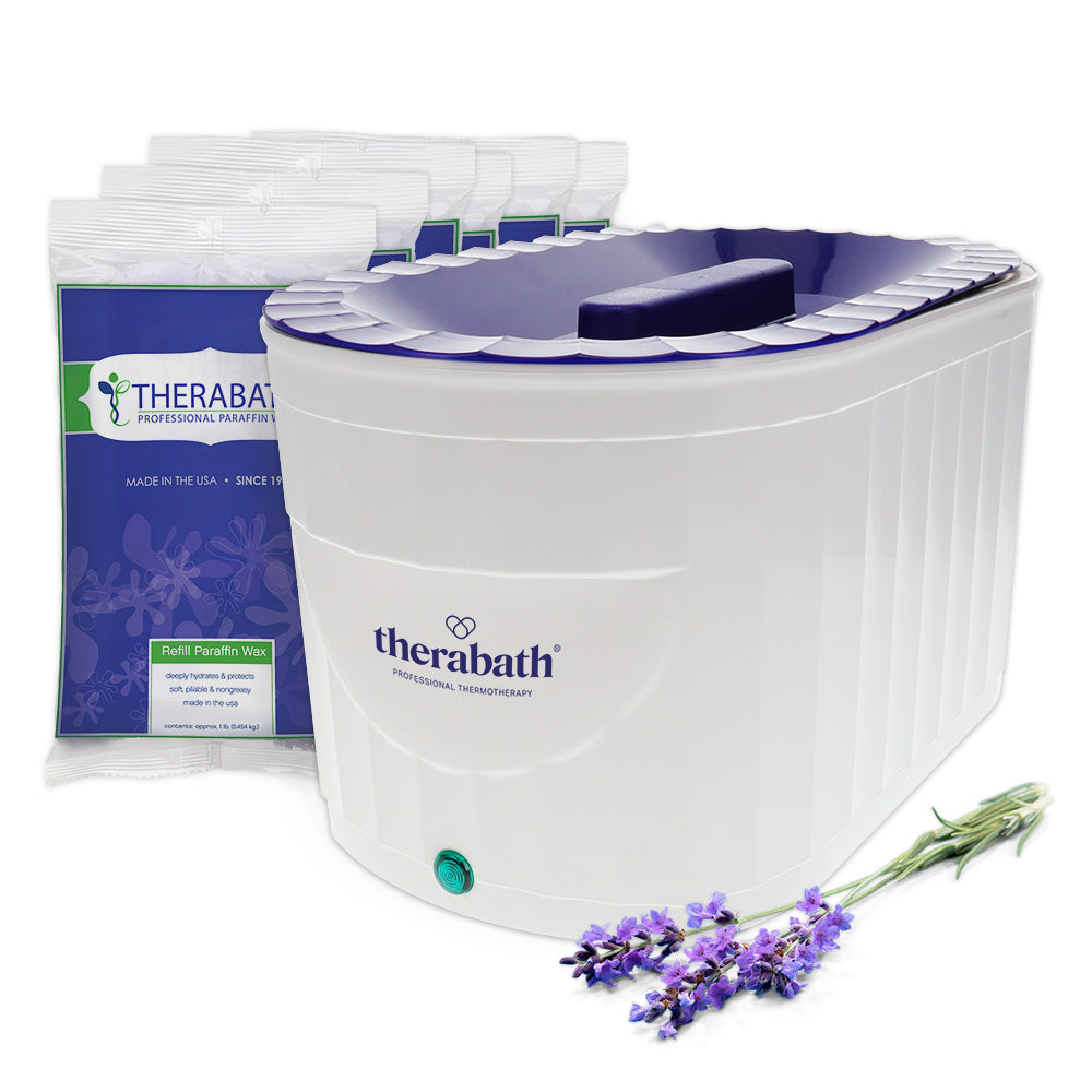 Therabath Pro Thermotherapy Paraffin Bath System, White, Lavender Harmony